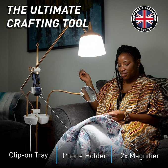 Daylight Company Anita Floor Lamp Stitch with Precision, Craft in Comfort, and Ease Strain on Your Eyes.