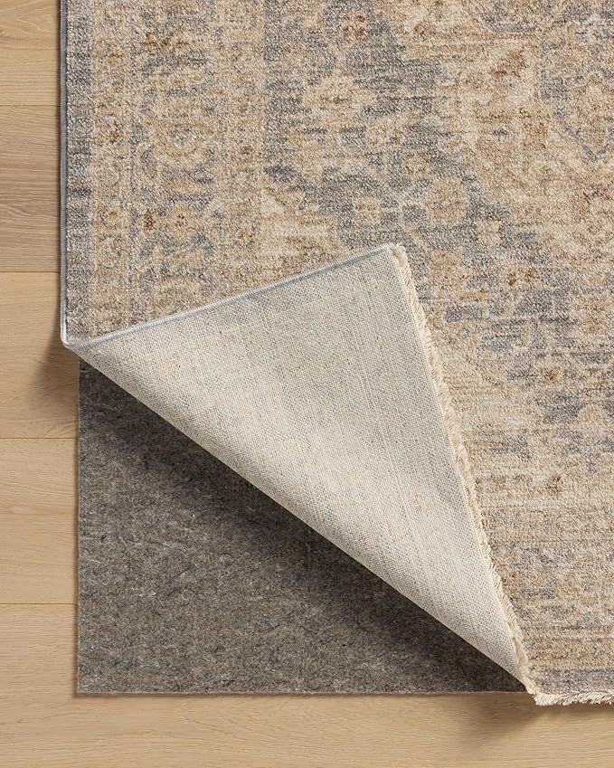 Loloi Magnolia Home by Joanna Gaines Junie Collection JUE-05 Denim/Natural 2'-0" x 3'-0", .38" Pile Height, Accent Rug