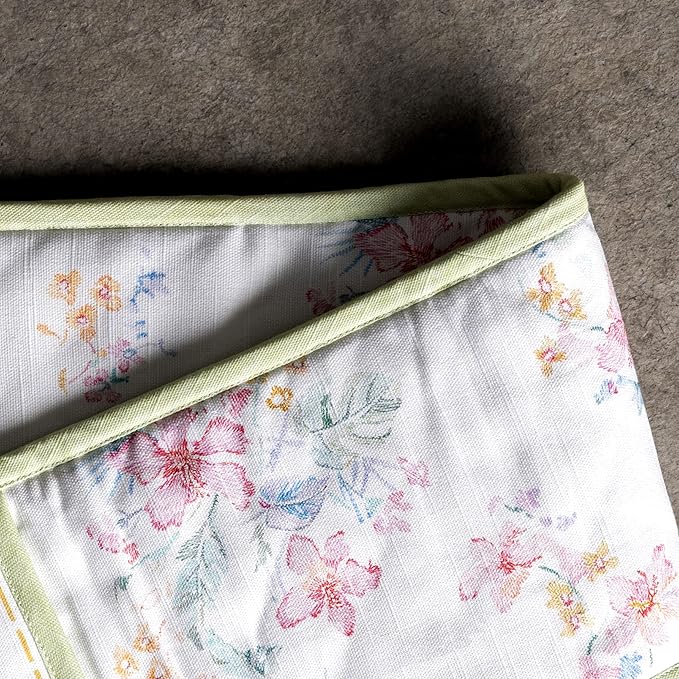 Maison d' Hermine Paradise Island 100% Cotton Easter Double Oven Glove with Loop Heat Resistant for BBQ | Cooking | Baking | Grilling | Microwave | Barbecue | Spring/Summer (7.5 Inch by 35 Inch)