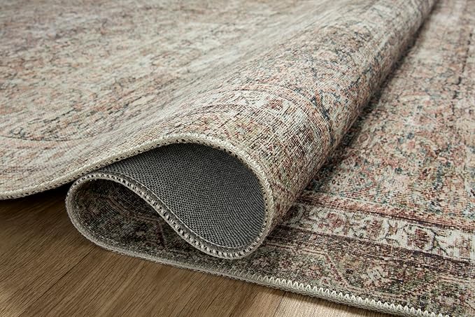 Loloi Chris Loves Julia Jules Collection JUL-09 Ink/Terracotta 2'-3" x 3'-9", .13" Pile Height, Accent Rug