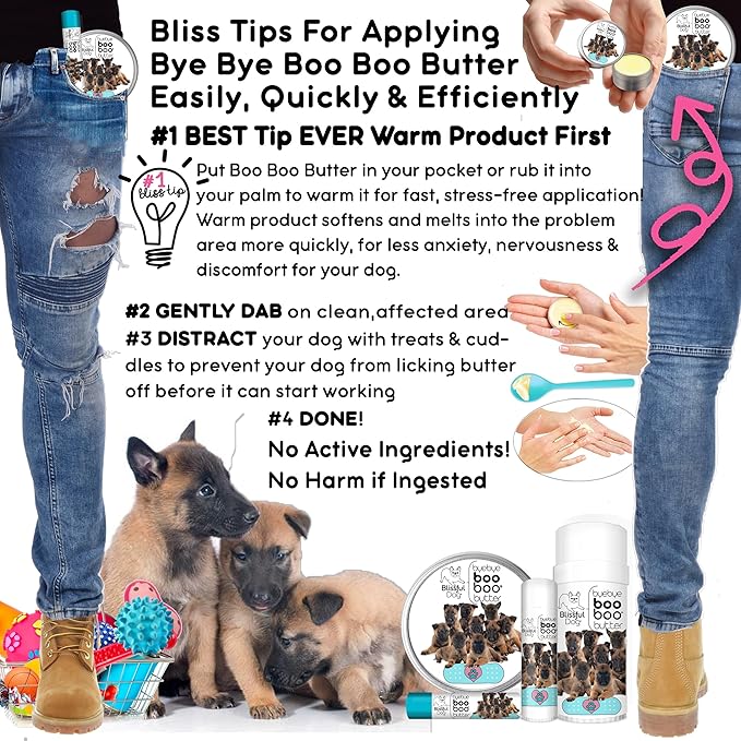 The Blissful Dog 8 oz TIN Belgian Malinois Booboo Butter