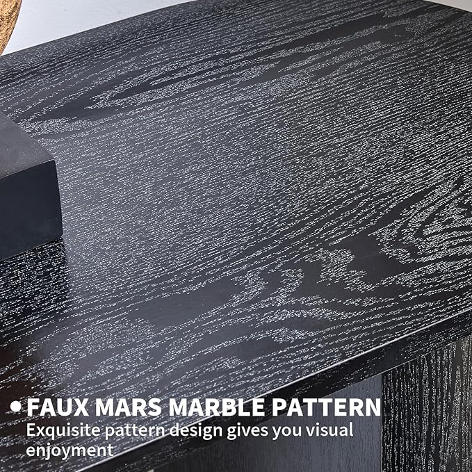 LKTART 55" Black Console Table for Entryway, Couch Tables Behind Sofa, Space-Saving Wooden Entry Foyer Hallway Table, Modern Console Sofa Tables for Hallway Organization