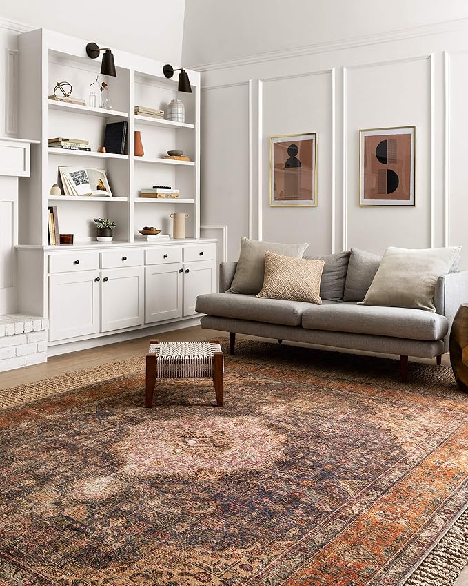 Loloi Loren Collection LQ-02 Plum/Multi 2'-6" x 7'-6" Runner Rug