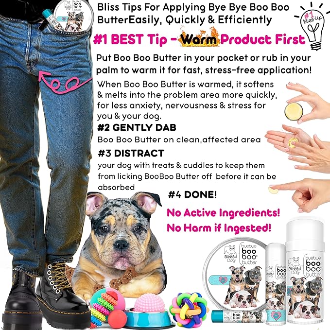 The Blissful Dog 4 oz TIN Olde ENGLISHE Bulldogge Booboo Butter