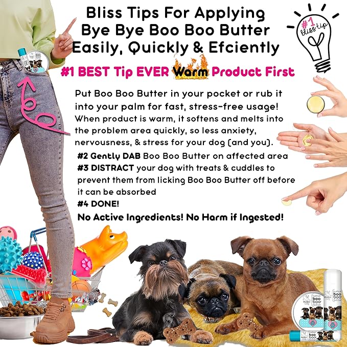 The Blissful Dog Brussels Griffon Boo Boo Butter, 2-Ounce