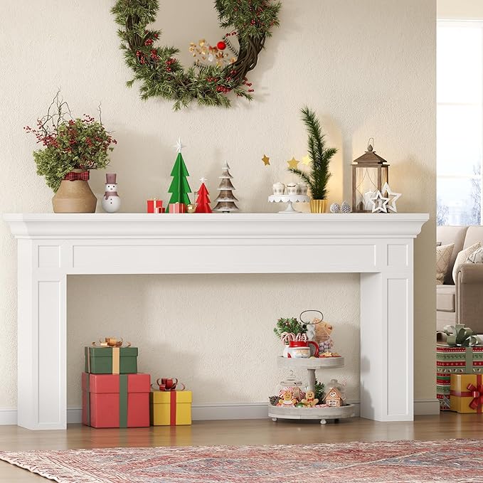 Loomie 63" Long Console Tables for Entryway, Modern Rectangular Sofa Table Behind The Couch, Narrow Long Entry Accent Table for Living Room, Entrance, Hallway, Foyer (White)