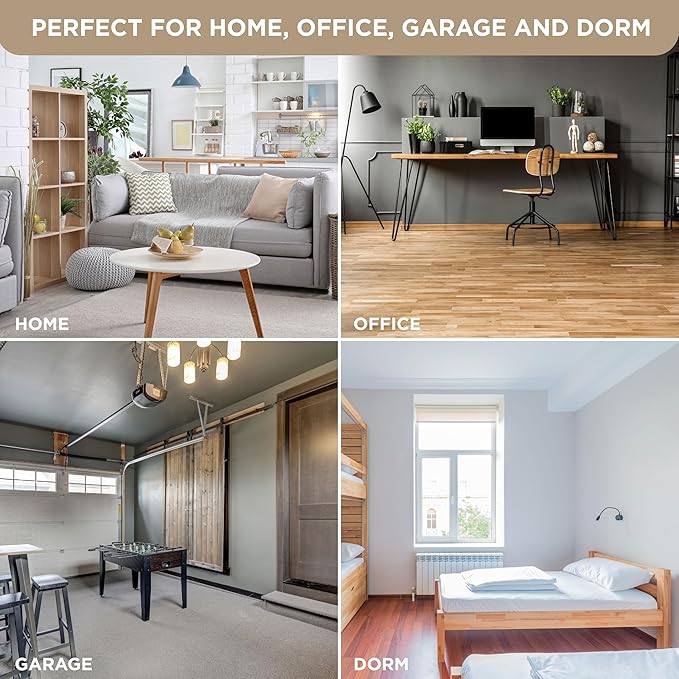 HOLDN’ STORAGE Portable Wardrobe Closet - 65 lb Large Capacity, Internal Heavy Duty Metal Rod, Zipper & Clear Window, Durable Clothes Organizer, Tool-Free Easy Assembly, Beige Canvas Cover