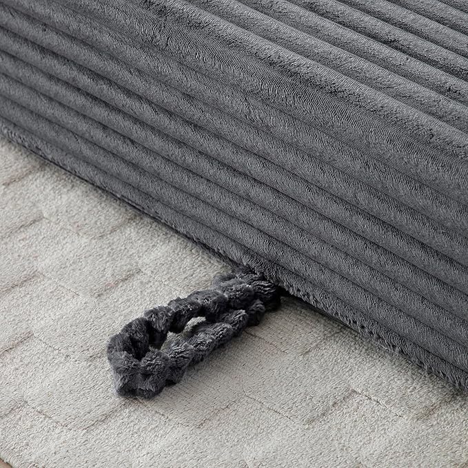 73" Cloud Loveseat Sofa Couch in a Box, 2 Seater Boneless Couch, Convertible Pull Out Sofa Bed with Pillows, No Assembly, Memory Foam, Modern Small Couches for Small Spaces (A-Grey)