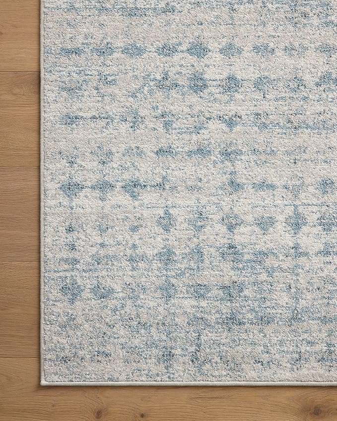 Loloi Kamala Collection KAM-04 Sky/Dove 4'-0" x 6'-0" Accent Rug