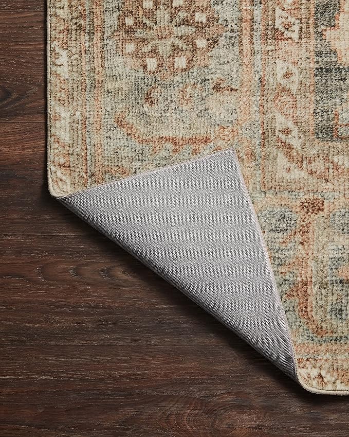 Loloi Margot Collection MAT-03 Ocean/Spice 2'-6" x 11'-6" Runner Rug feat. CloudPile, No-Shed Easy Clean Large Patterned Area Rug for Living Room, Bedroom, Dining Area