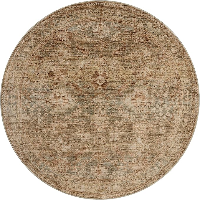 Loloi Magnolia Home by Joanna Gaines Junie Collection JUE-03 Spice/Multi 2'-7" x 8'-0", .38 Pile Height, Runner Rug
