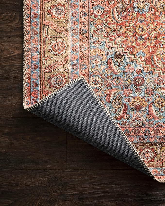 Loloi Loren Collection LQ-06 Red/Multi 5'-0" x 7'-6" Area Rug