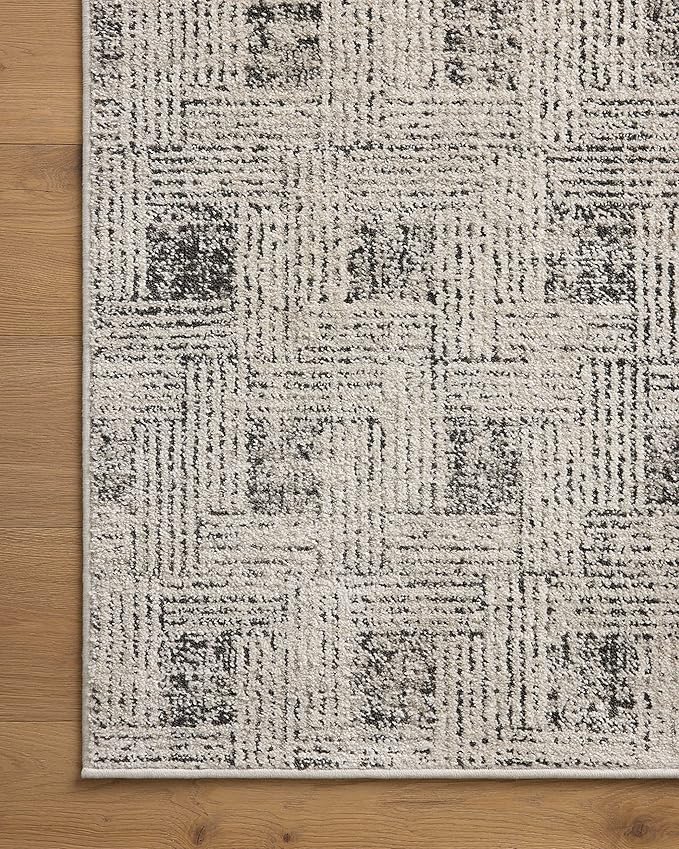 Loloi Kamala Collection KAM-01 Grey/Graphite 5'-3" x 7'-9" Area Rug