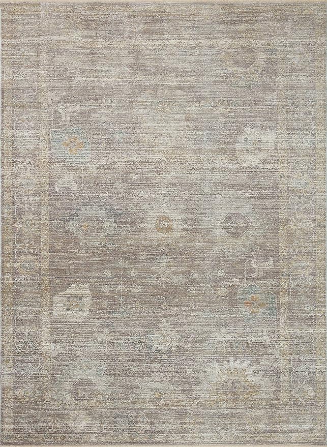 Loloi Magnolia Home by Joanna Gaines Millie Collection MIE-05 Stone/Natural 2'-7" x 14', .25" Pile Height, Runner Rug
