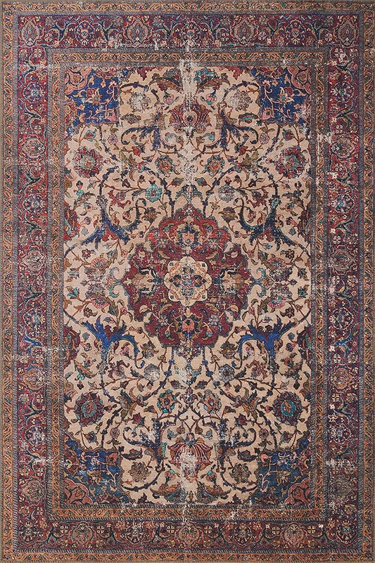 Loloi Loren Collection LQ-11 Sand/Multi 8'-4" x 11'-6" Area Rug
