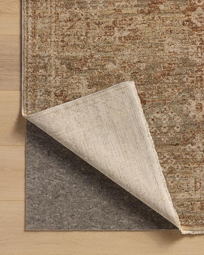 Loloi Magnolia Home by Joanna Gaines Junie Collection JUE-03 Spice/Multi 5'-3" x 5'-3", .38" Pile Height Round Area Rug