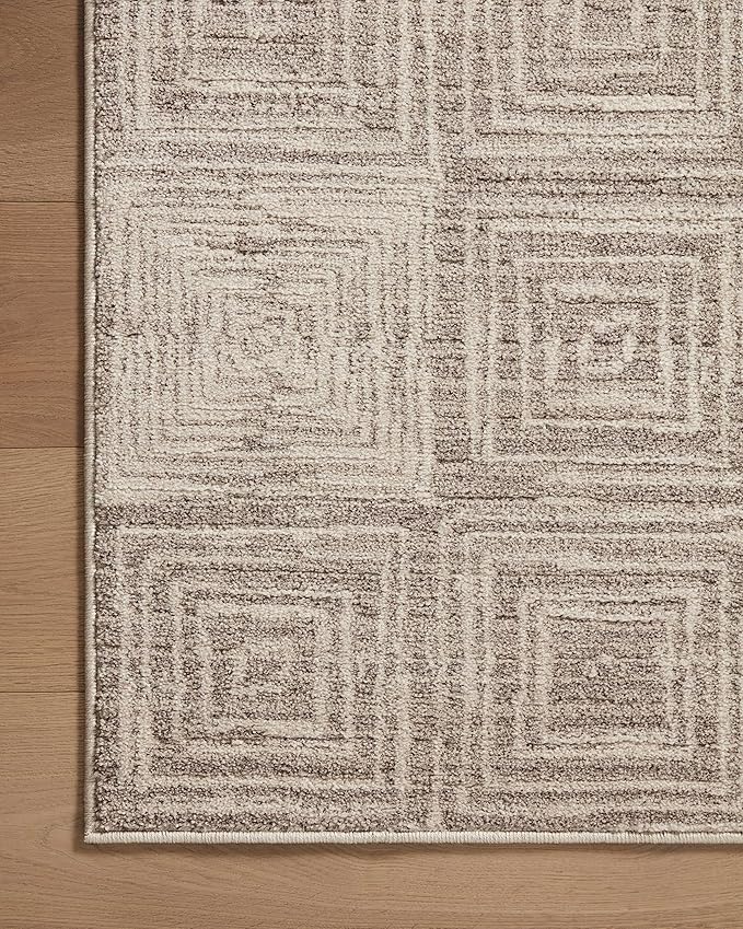 Loloi Darby Collection DAR-05 Beige/Grey 2'-7" x 8'-0" Runner Rug