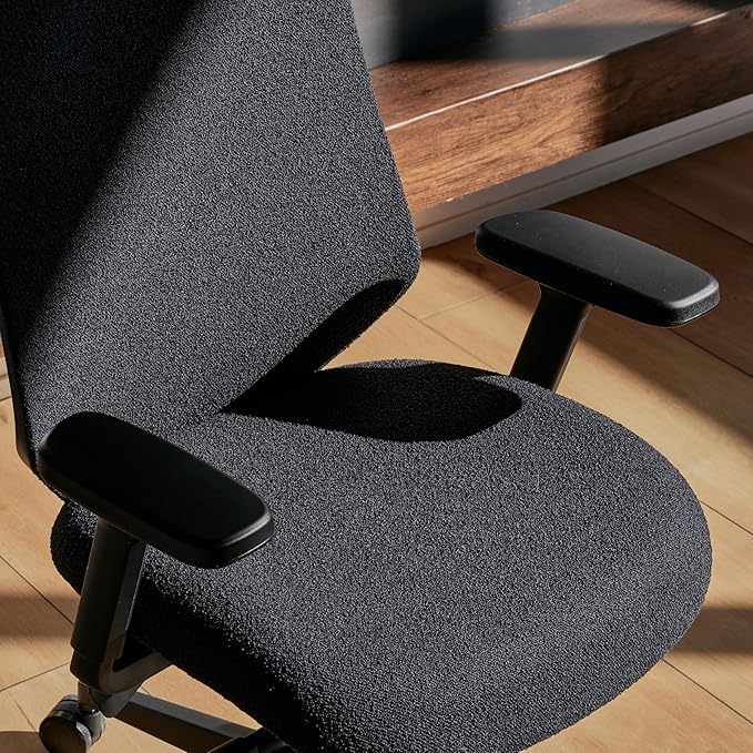 Branch Ergonomic Chair Pro - Mesh Office Chair with 14 Points of Adjustment - Height, Depth & Tilt Adjustable - 5D Armrests - Forward Tilt, Smooth Recline, and Lumbar Support - Black Boucle