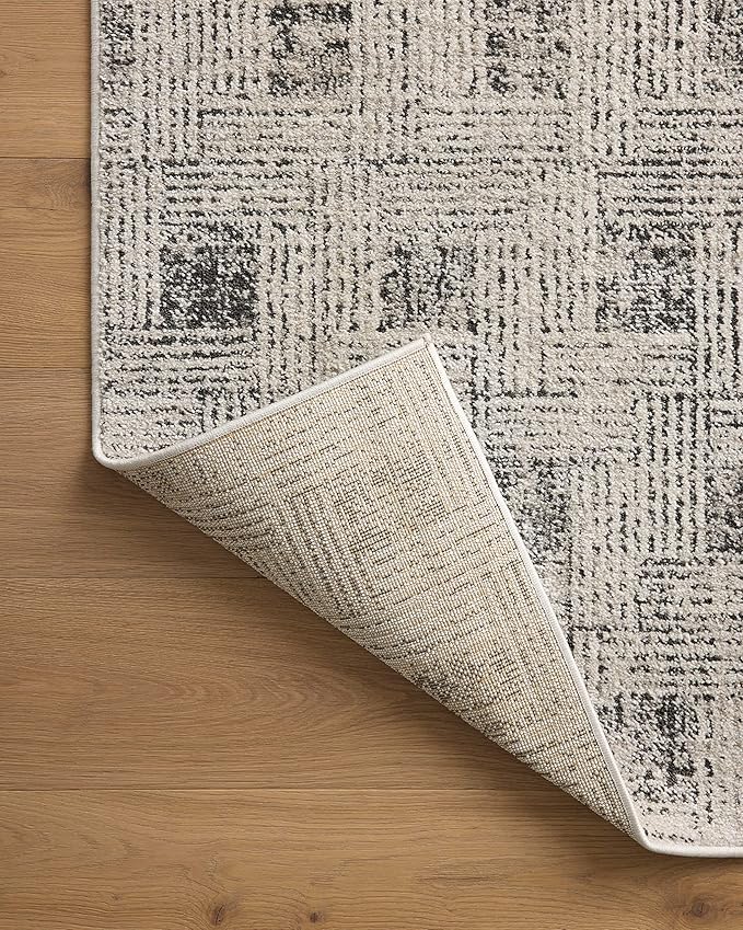 Loloi Kamala Collection KAM-01 Grey/Graphite 2'-3" x 3'-10" Accent Rug