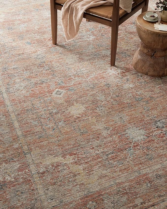 Loloi Magnolia Home by Joanna Gaines Millie Collection MIE-04 Sunset/Multi 2'-7" x 10'-0", .25" Pile Height, Runner Rug