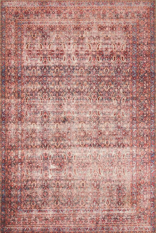 Loloi Loren Collection LQ-05 Eggplant/Crimson 8'-4" x 11'-6" Area Rug