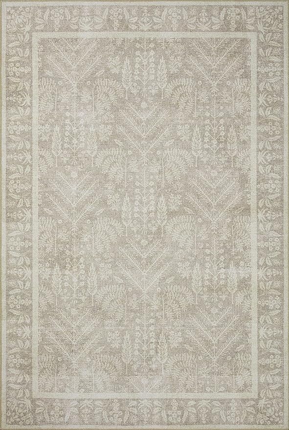 Loloi Rifle Paper Co. Maison Collection MAO-02 Bough Natural 5'-0" x 7'-6", .19" Pile Height, Area Rug
